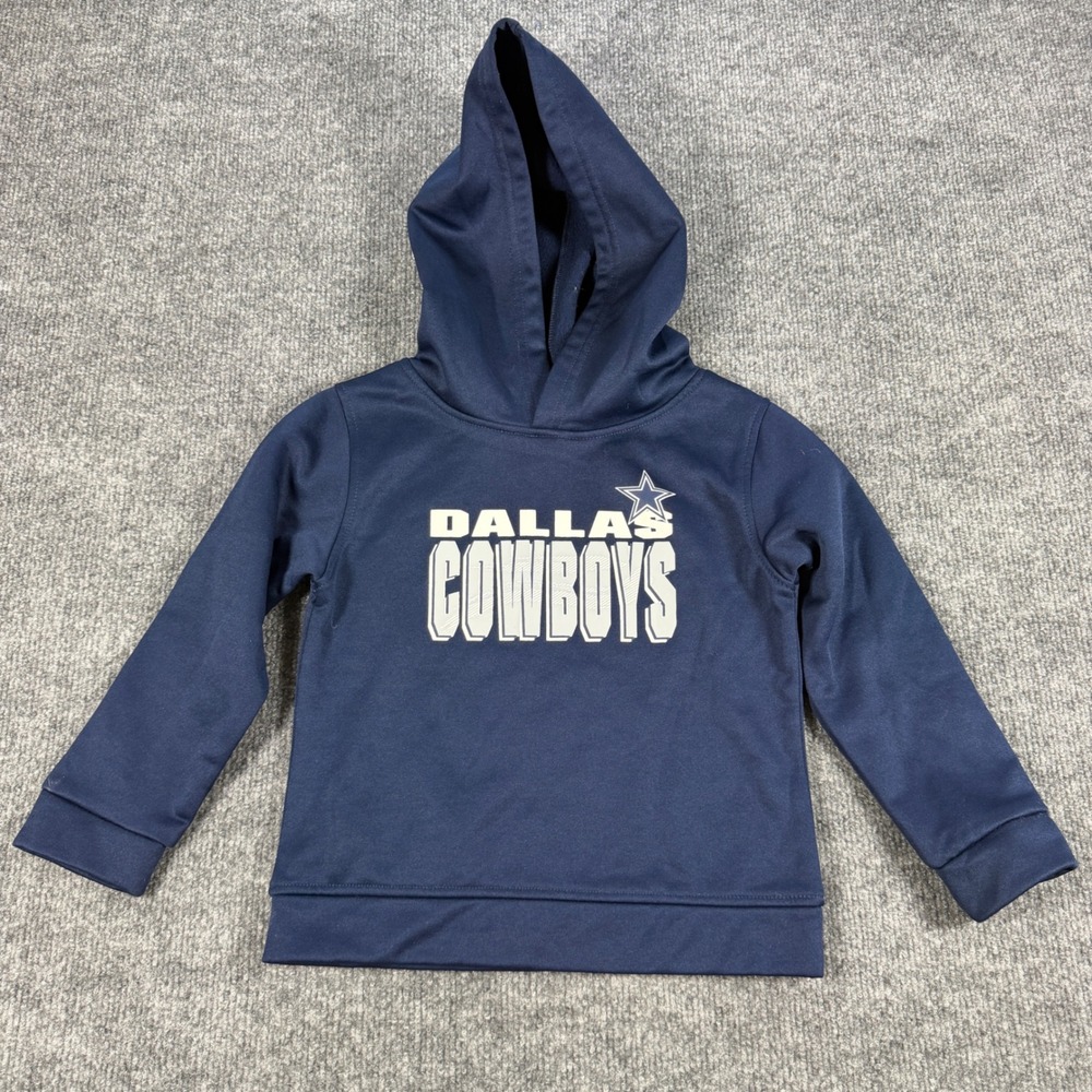 NFL Team Apparel Dallas Cowboys Hoodie Navy Blue Size 4T Gorpcore Blockcore